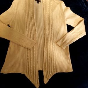 Off white embellished cardigan in XL